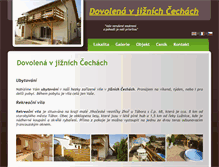 Tablet Screenshot of dovolena-jizni-cechy.cz